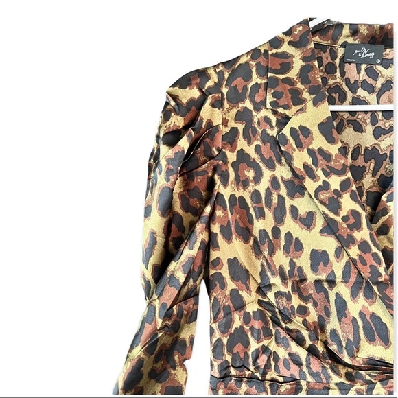 Milk & Honey Women's Leopard Print Tie Waist Romper - Various Sizes - Picture 2 of 6